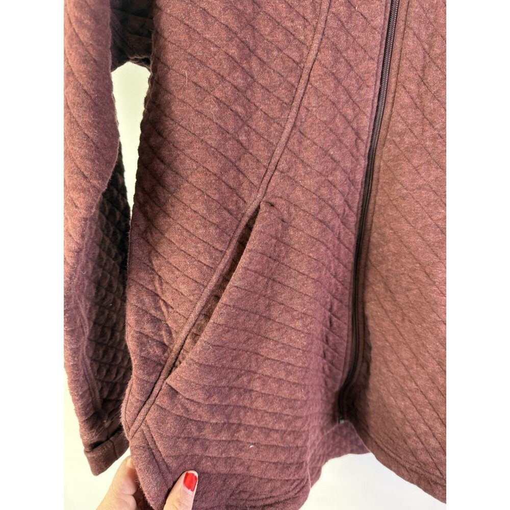 Patagonia Quilted Full-Zip Jacket Burgundy - Picture 7 of 10